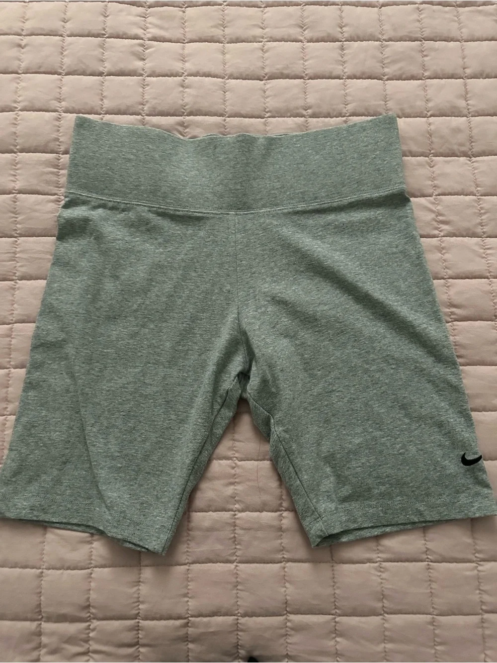 Nike Women’s Black and Gray Athletic Biker Shorts with Nike Air Logo - Picture 3 of 3